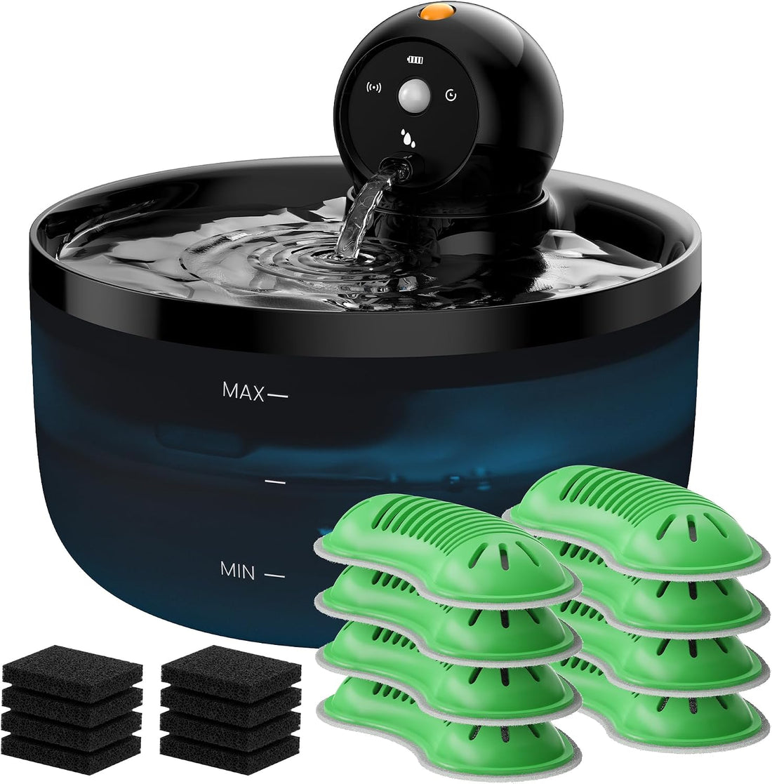 Cat Water Fountain Wireless Cordless: Cat Fountain Battery Operated