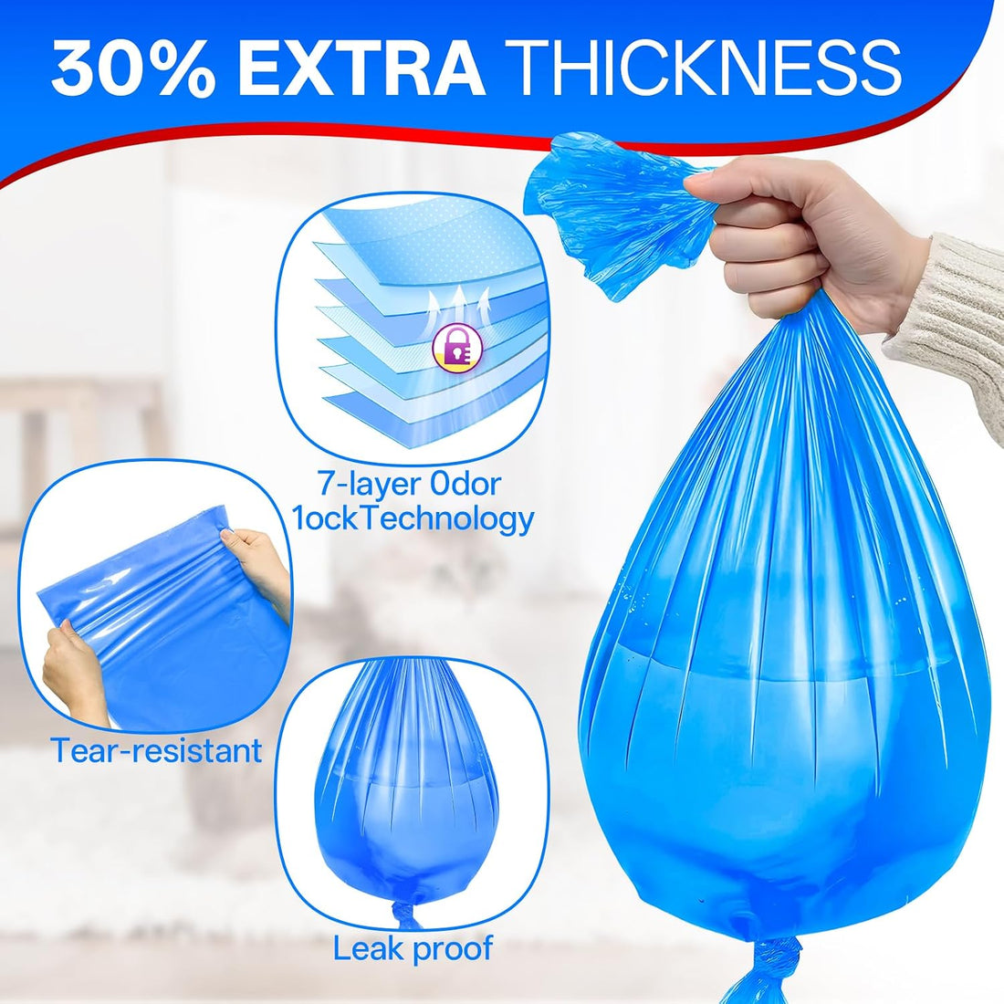 10PC Cat Litter Refill Bags Fits Litter GenieXL+/Plus/Standard/Style