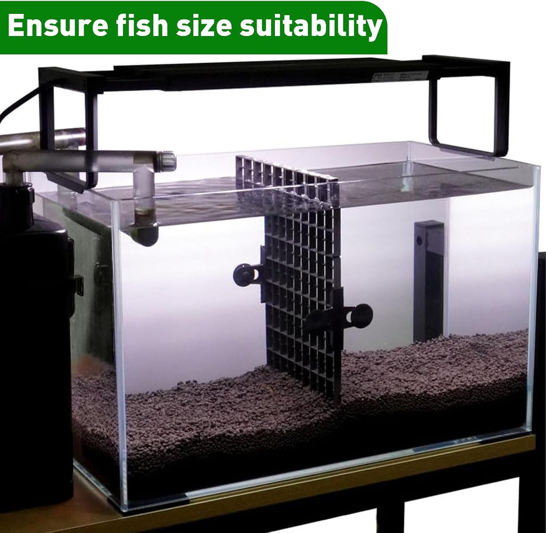 LINLAN 4 Pieces 5.9x11.8in Aquarium Grid Plastic, Fish Tank Divider