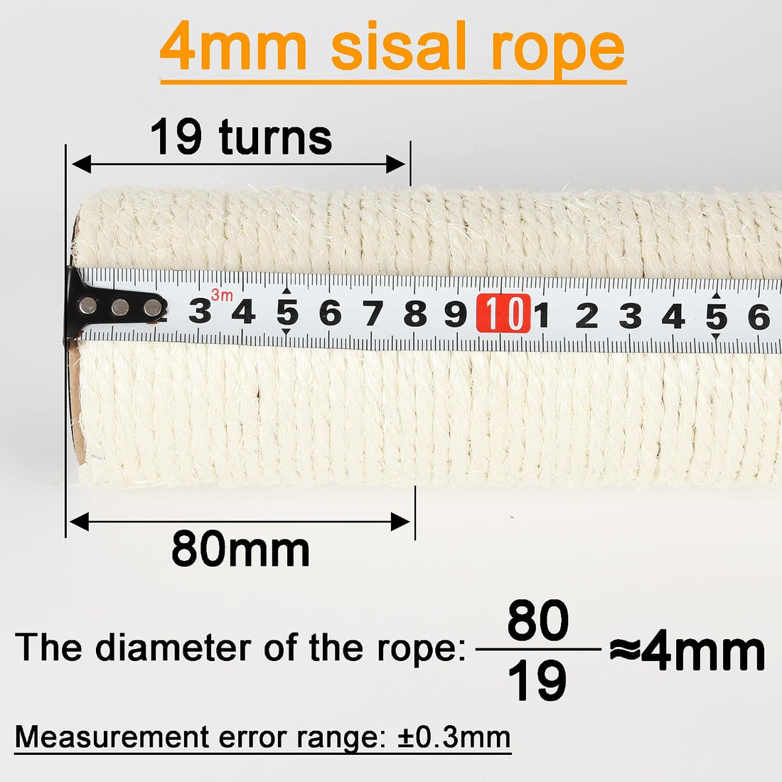 NEUMIHARO 2.9in 7.4cm Diameter Cat Tree Scratching Post Replacement