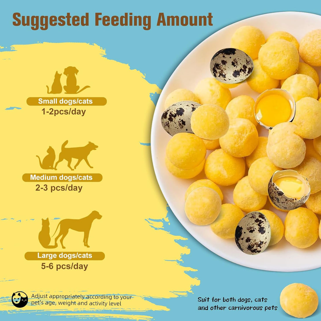 Globalpaw Premium Freeze-Dried Quail Egg Yolks