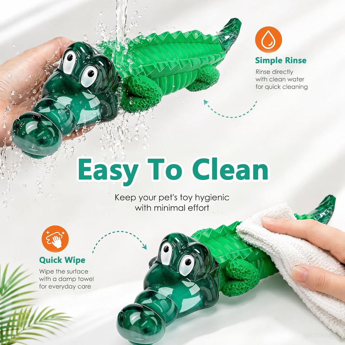 Fuufome Alligator Dog Toys for Aggressive Chewers,Medium Large Breed