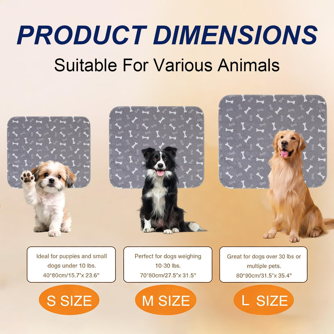 Puppy Pads with Pheromones, Washable Pee Pads for Dogs Potty Training