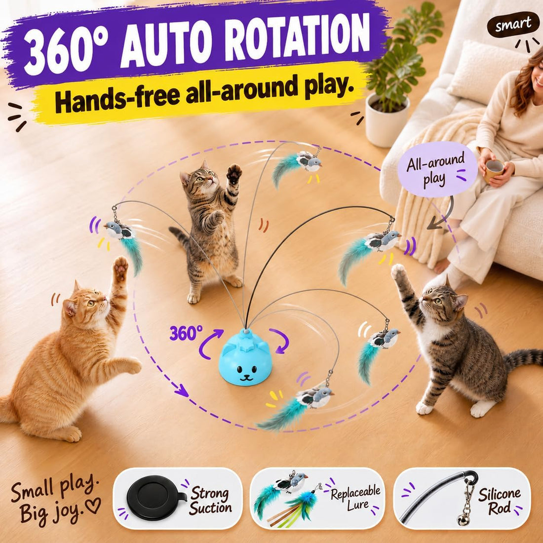 Interactive Cat Toys for Indoor Cats