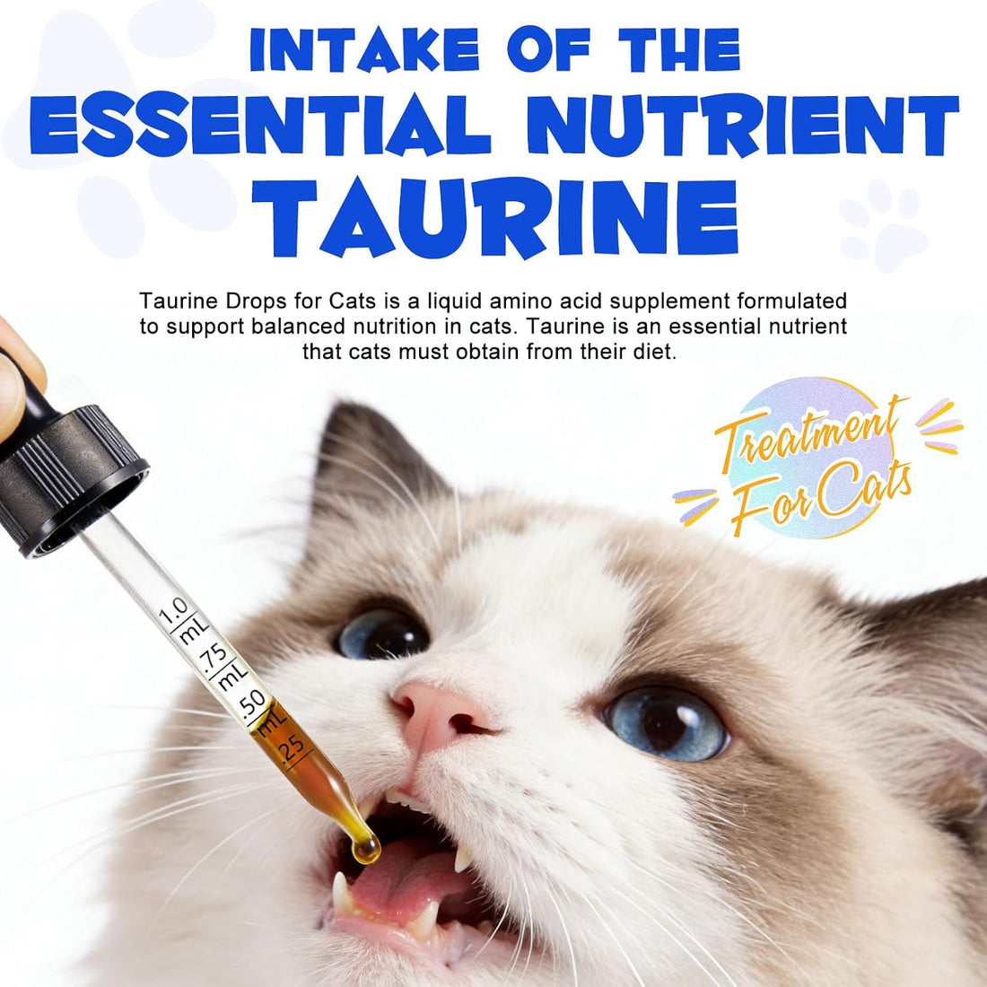 2 Pack Taurine Drops for Cats - Eyesight, Heart