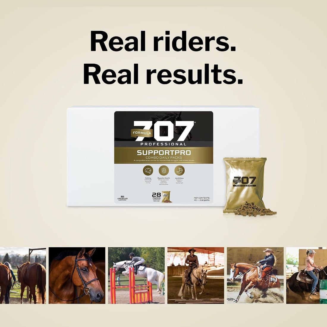 Formula 707 Support Pro Horse Supplement, 28 Daily Packs - Calming Aid