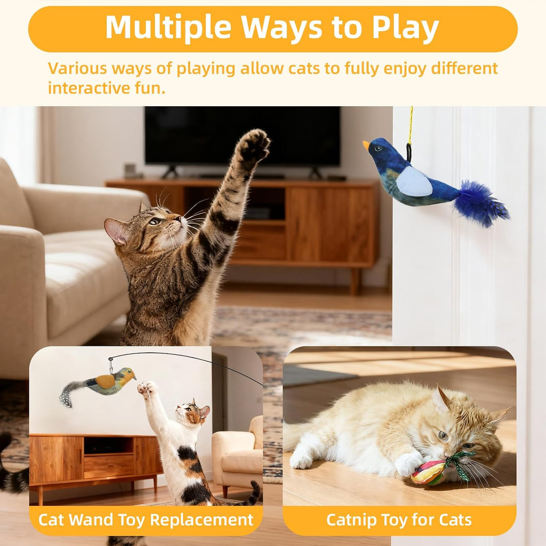 Tocirelo Interactive Cat Toys Bird