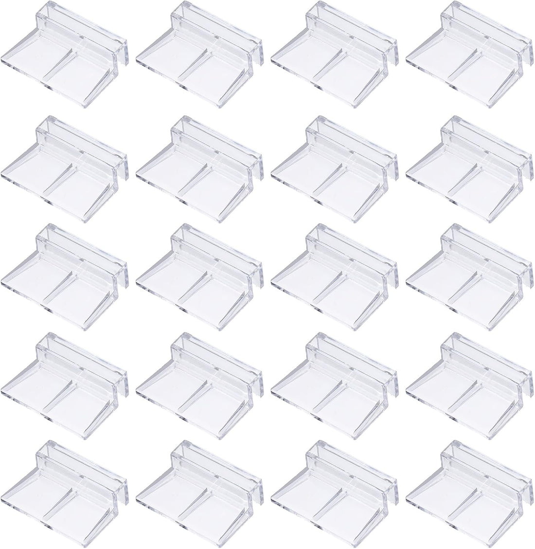 Aquarium Lid Clips 8mm Acrylic Aquarium Cover Bracket 20Pcs