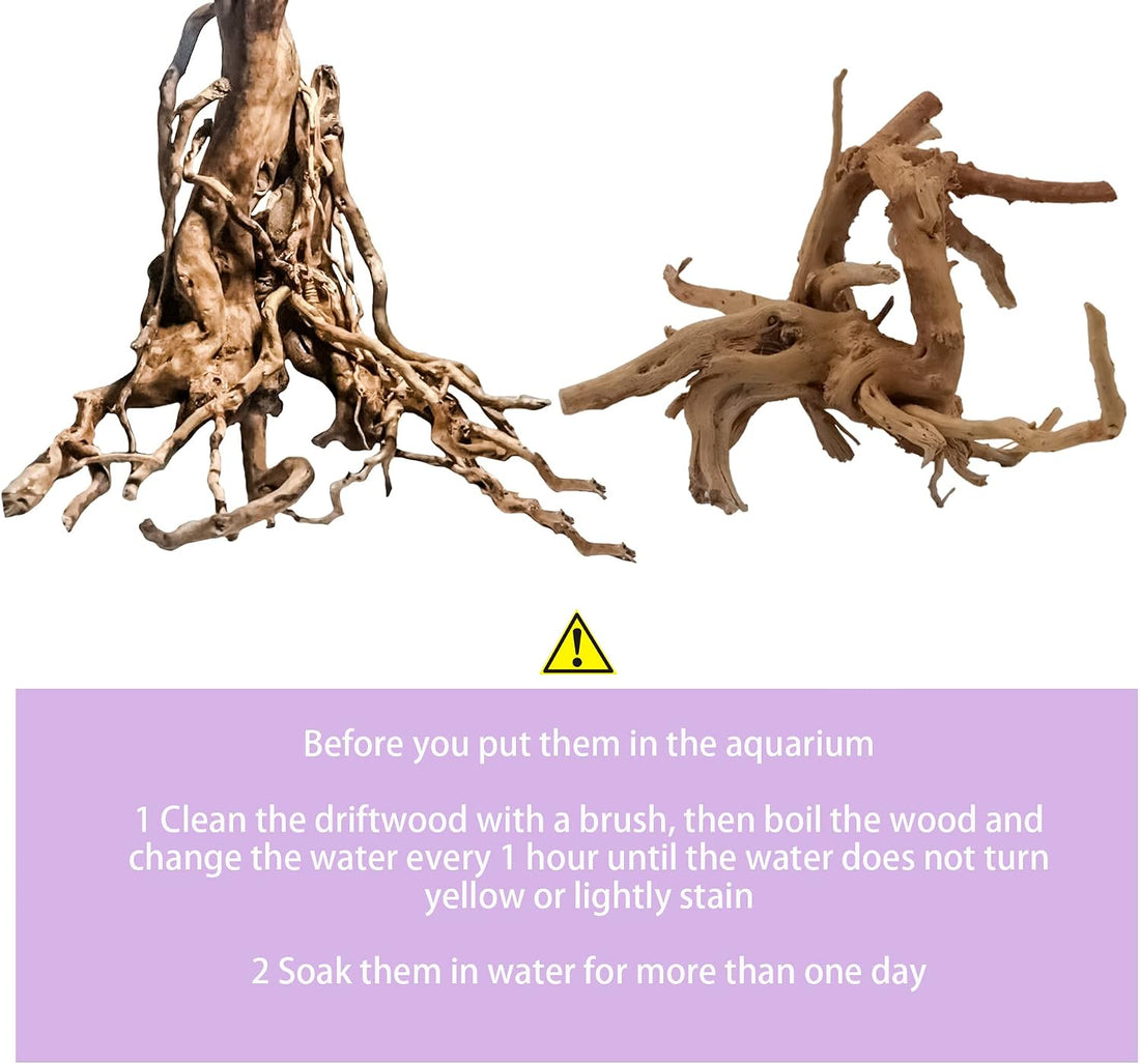 Vmiapxo 8-Pack Natural Driftwood, Sinkable Spider Wood