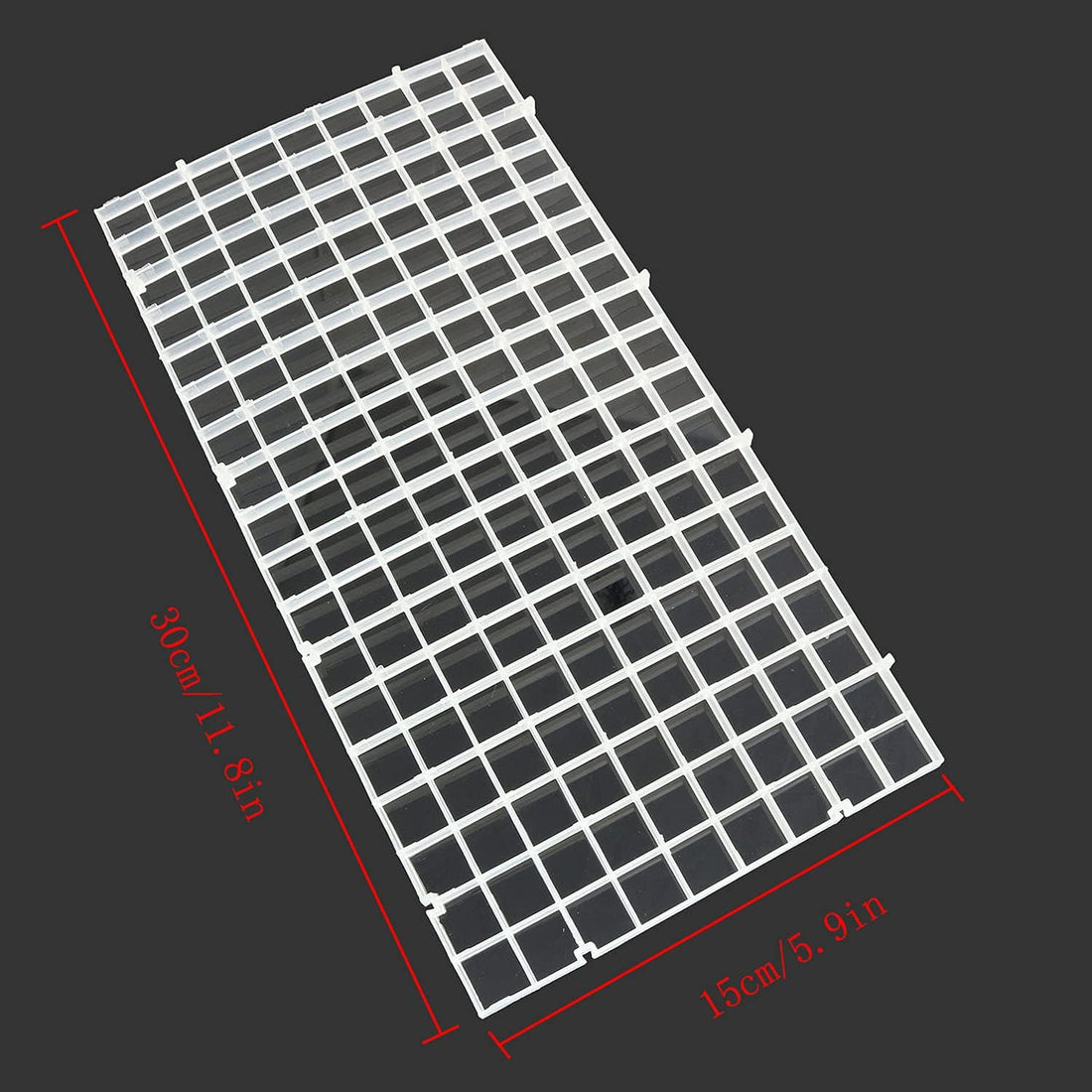 RLECS 2pcs 30cm x 15cm Plastic Grid Divider Tray Egg Crate Louvre