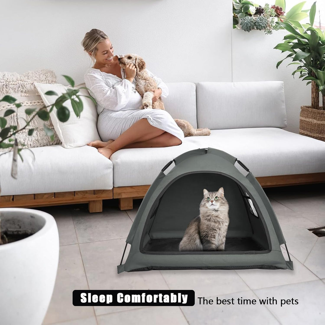 Nockovi Anti-Anxiety Open Pet Tent