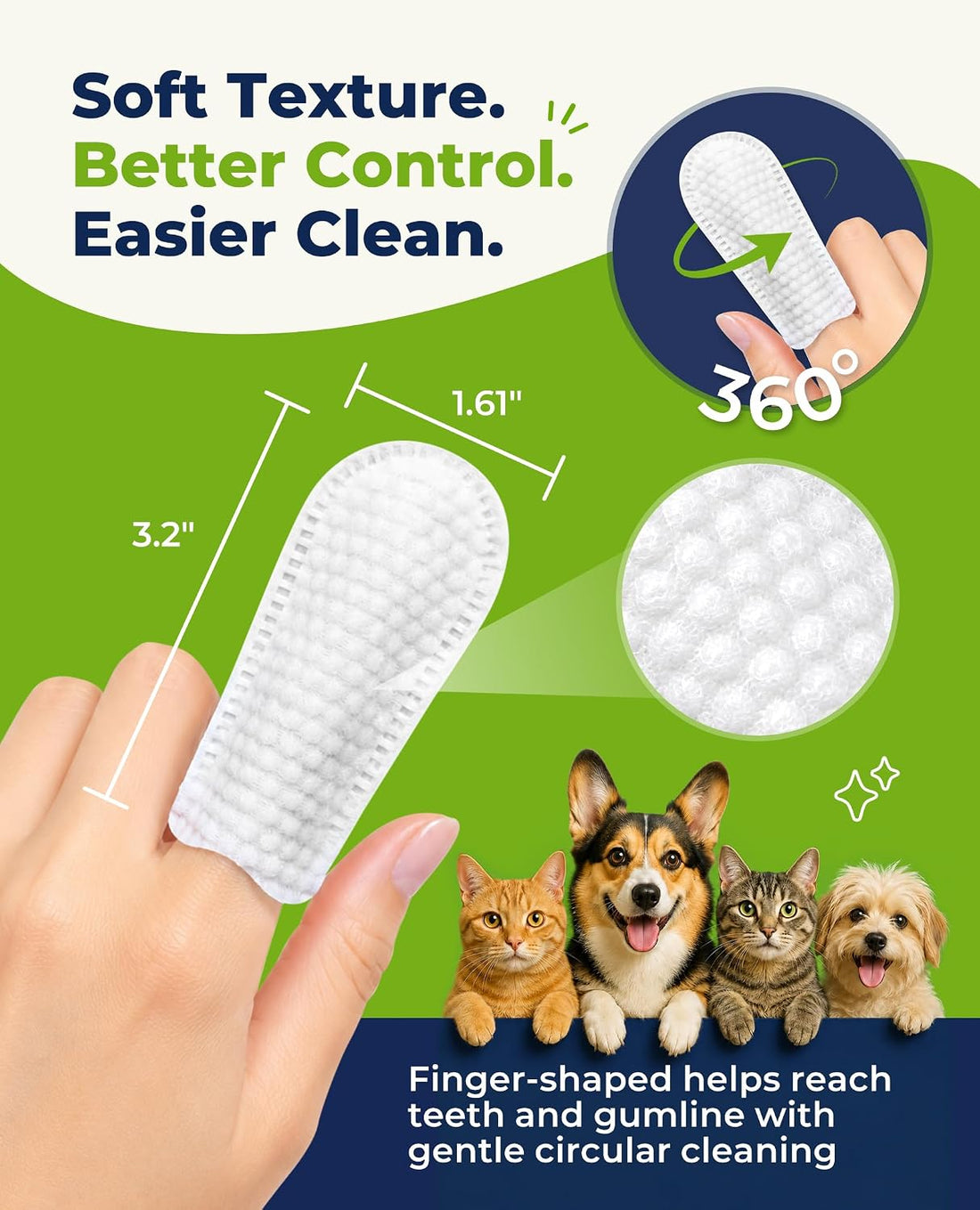 Dog Dental Wipes for Teeth Cleaning