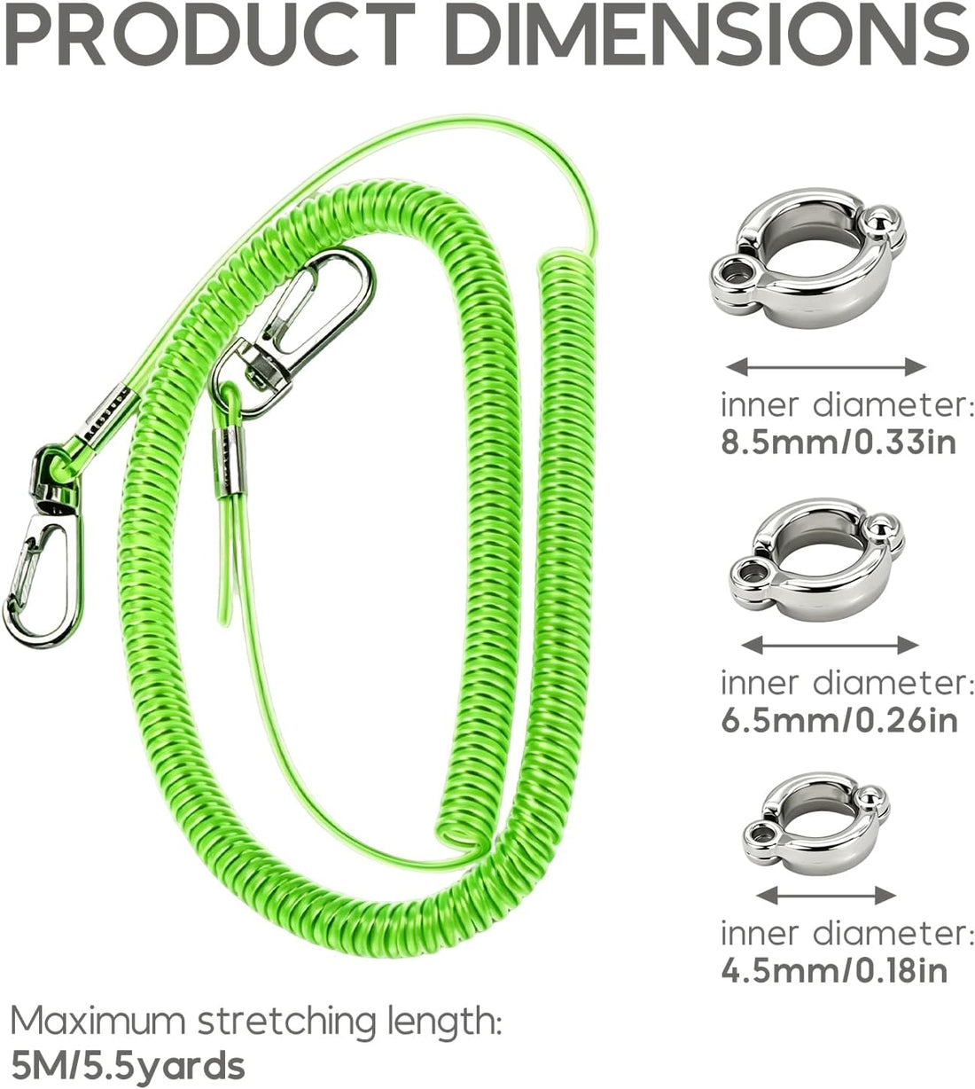 Bird Leash 5m for Cockatoos and Pigeons, Green