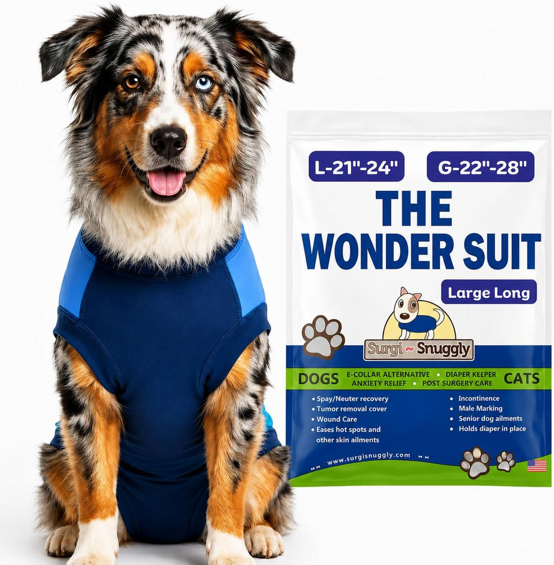 Surgi Snuggly Dog Surgery Recovery Suit