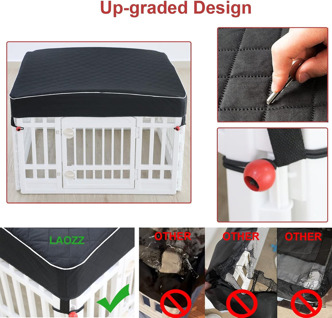 Dog Pen Cover Dog Playpen Cover for Pets,Provide Shade and Security