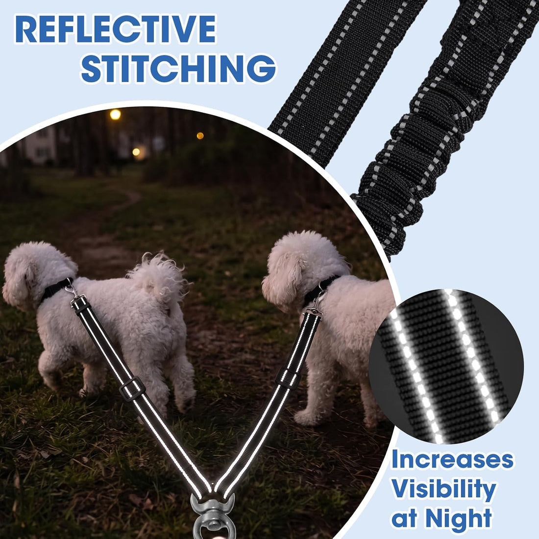 Uxisae Double Dog Leash