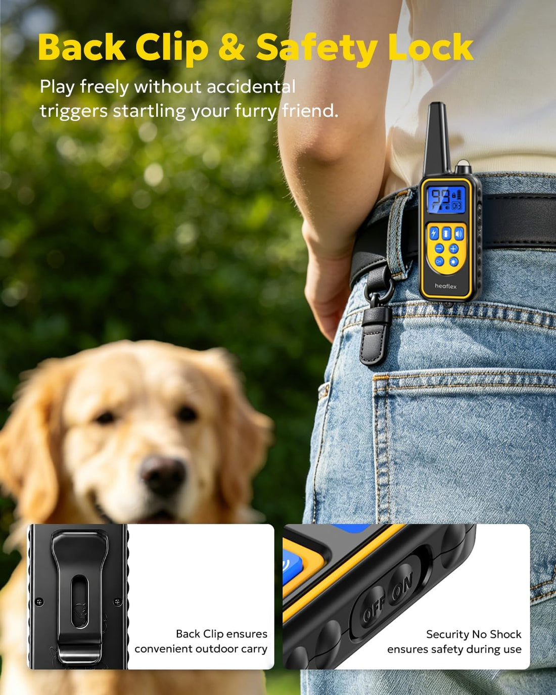 Dog Shock Collar with Remote, Dog Training Electric Collar