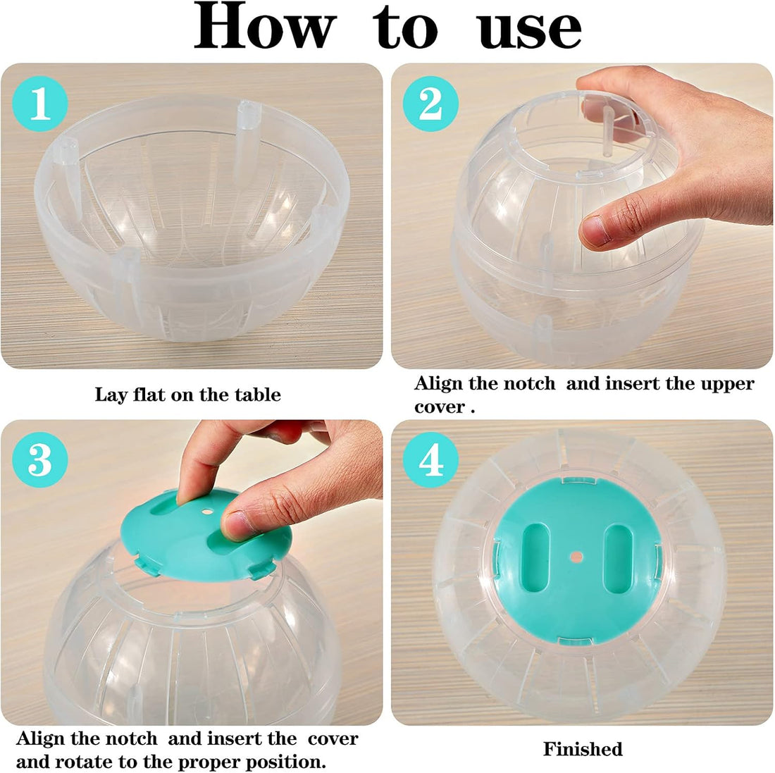 Sumind 2 Pcs Hamster Exercise Ball, 5.7 Inch Guinea Pigs Running Balls