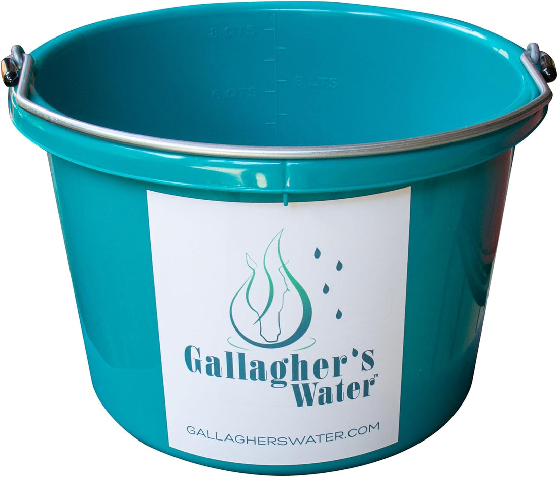The GALLAGHER'S WATER Teal Bucket (2 Gallon)