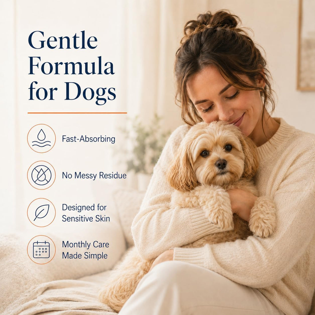 Dog Flea & Tick, Waterproof Topical Preventative for Small Dogs