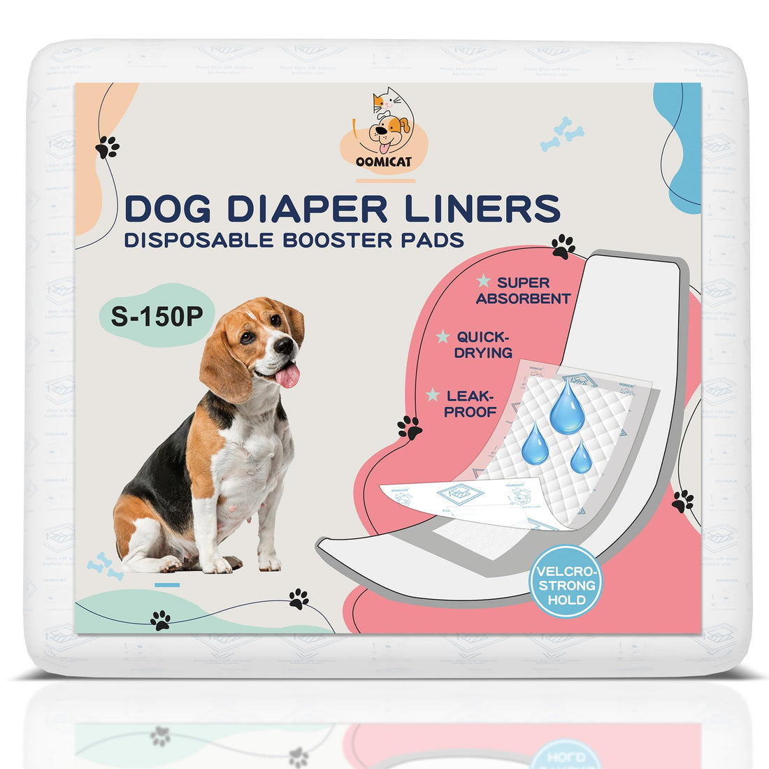 OOMICAT Dog Diapers Liners, 150 Ct