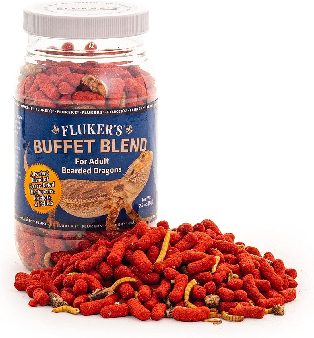 Fluker's 76044 Buffet Blend Adult Formula Bearded Dragon Formula