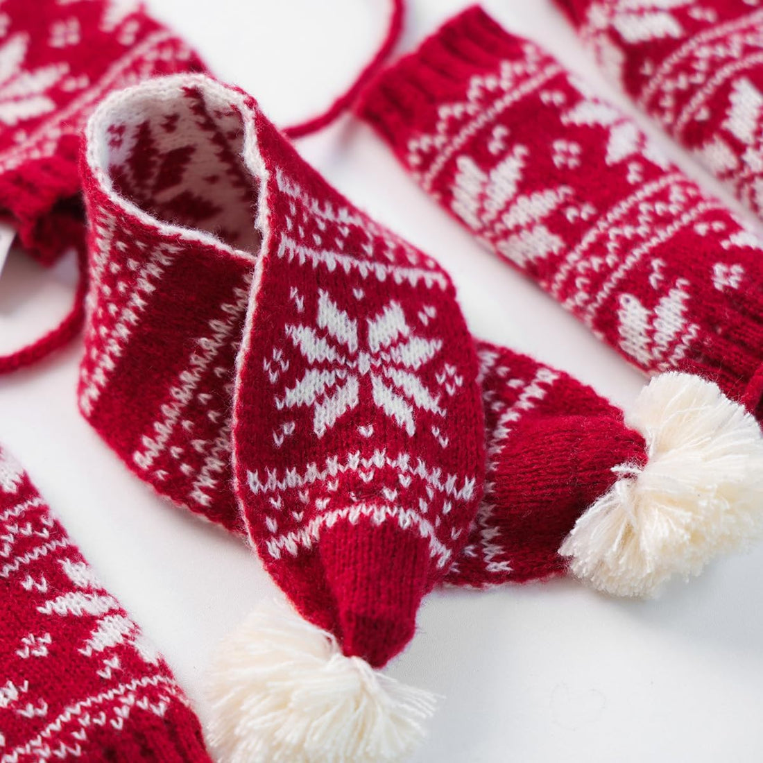 Dog Hat & Scarf Set, Knitted Pet Christmas Winter Warm Caps