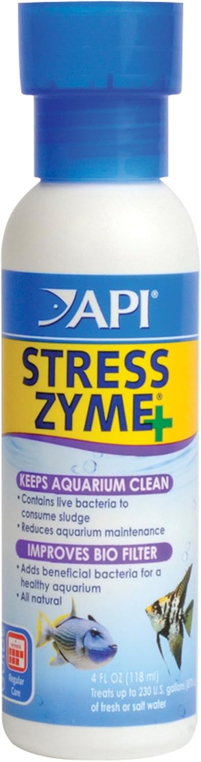 API STRESS ZYME Freshwater and Saltwater Aquarium Cleaning Solution