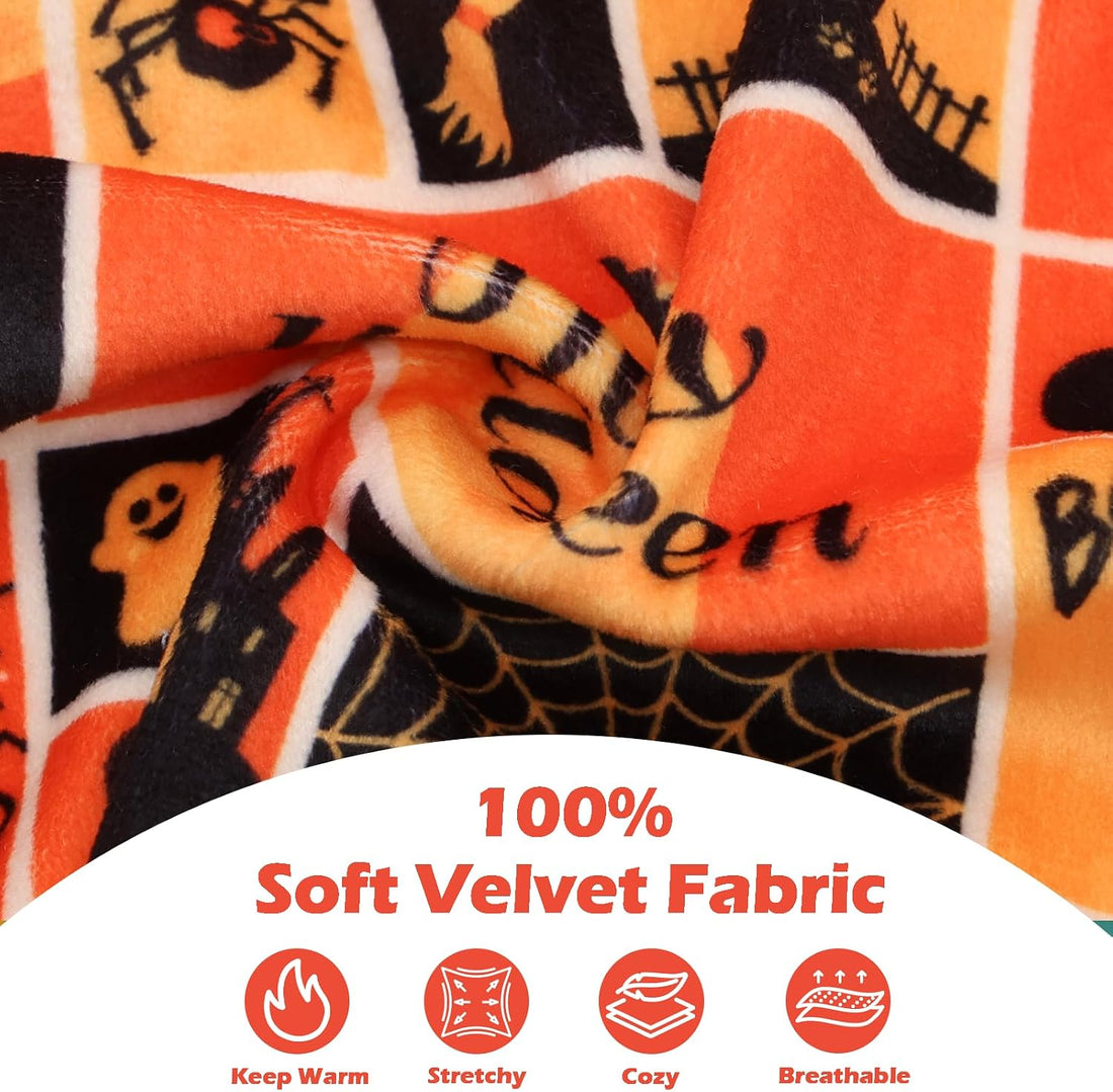 CuteBone Two-Leg Velvet Pet Halloween Pajamas Girl Dog Clothes - Soft