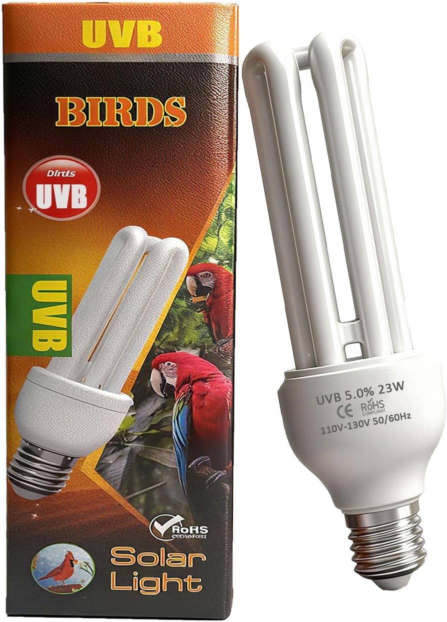 KINGYEENUO UVB 5.0 Bulb for Birds Compact Fluorescent Light Bulb E26