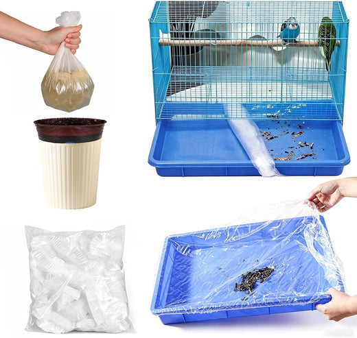 50 Pcs Bird Cage Liners Disposable,Large Style 35 * 43in