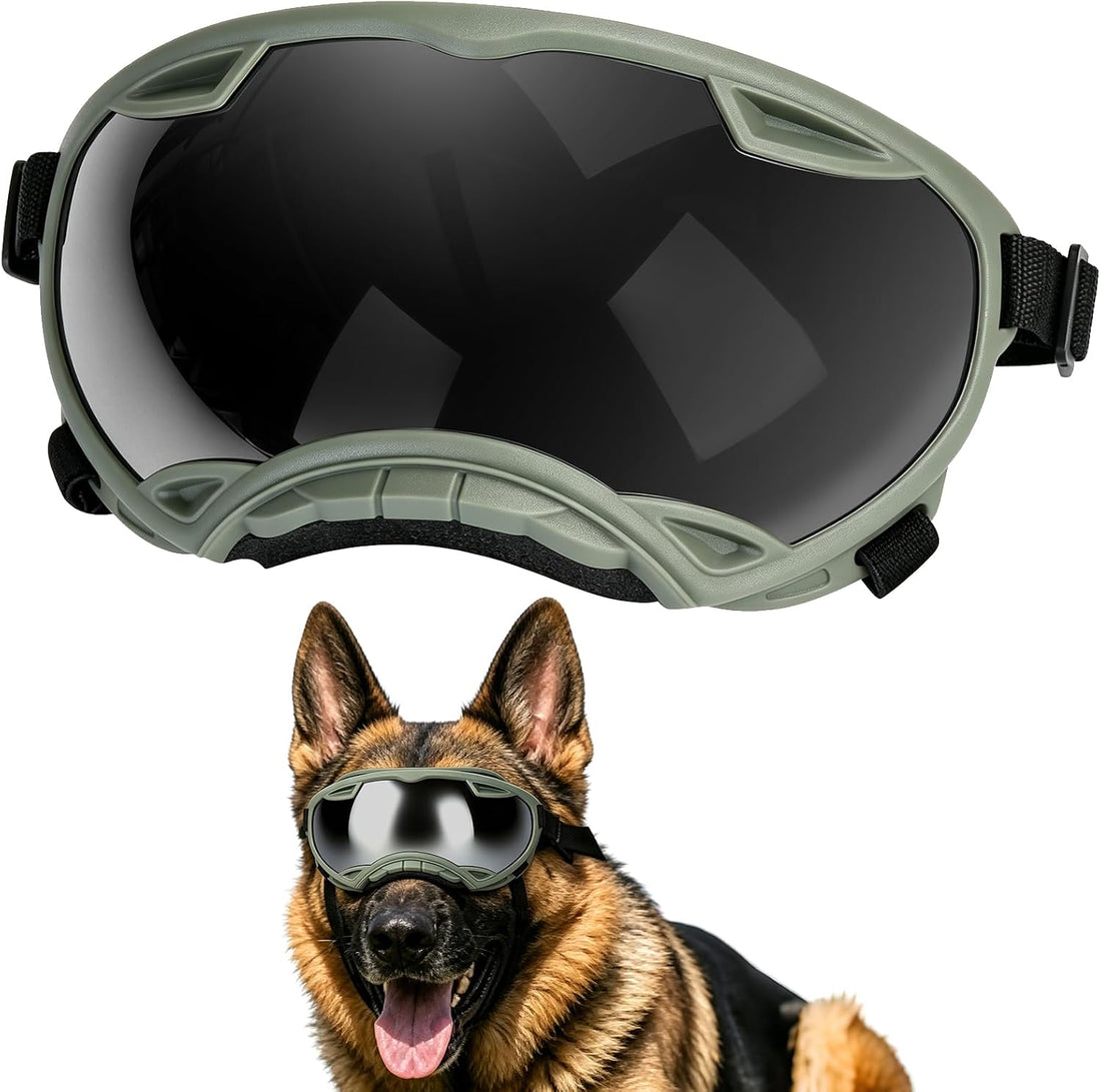 UV Protection Windproof Dog Goggles for Medium Large Dogs