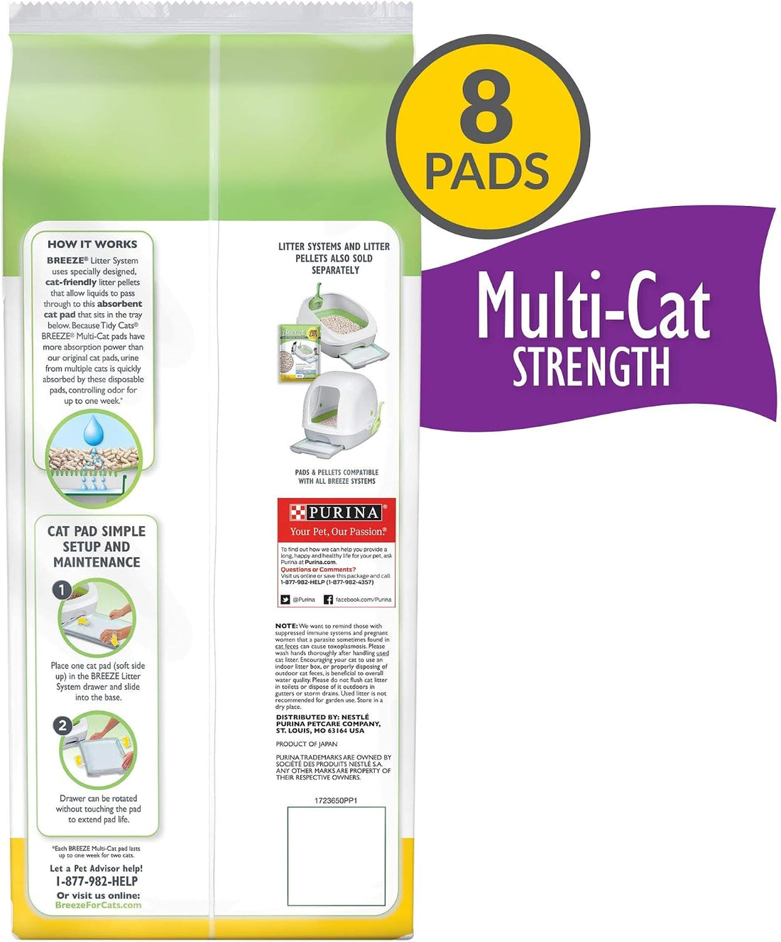 Purina Tidy Cats Cat Litter Breeze Pads Refill Pack Multi Cat Litter