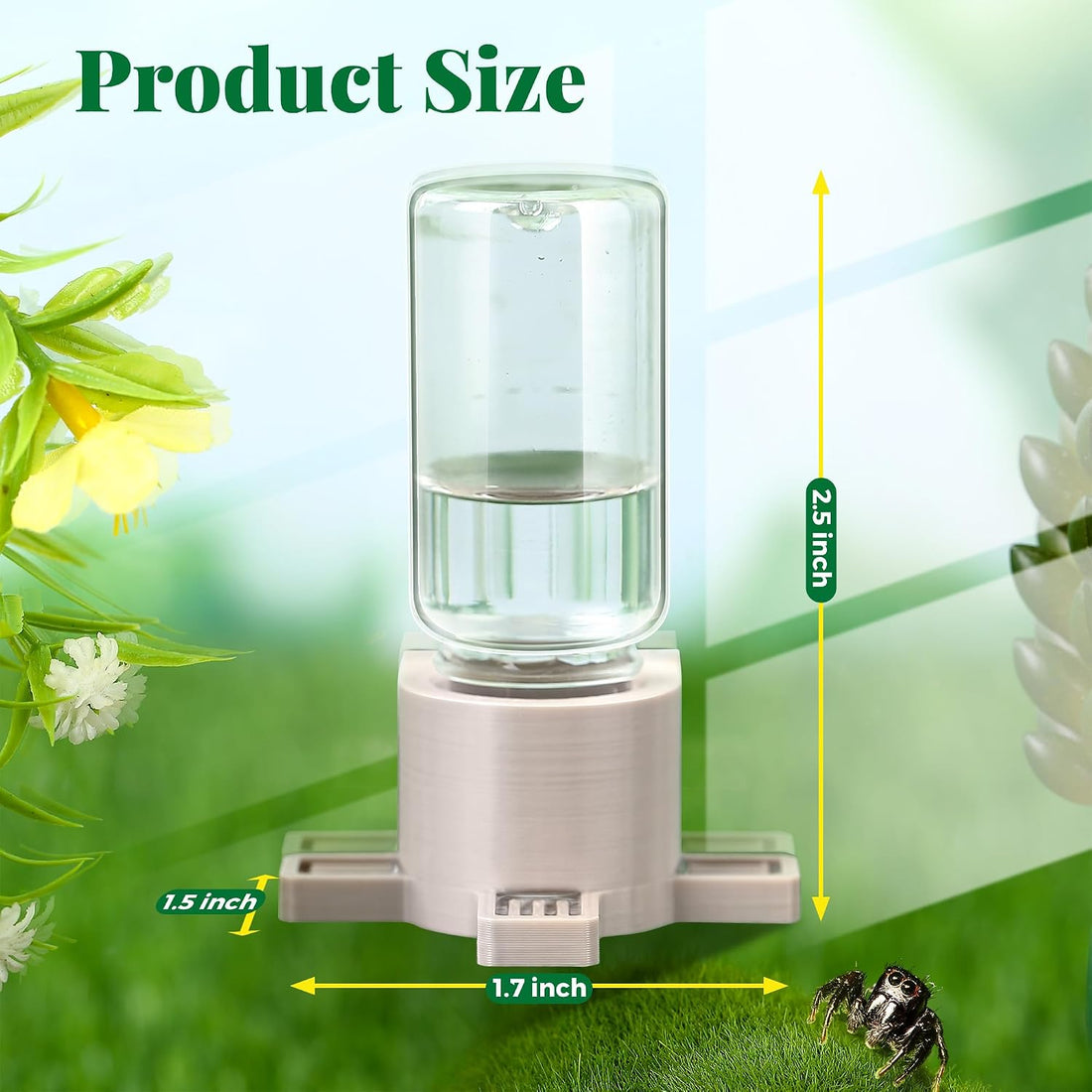 2 Pcs 10ML Jumping Spider Water Dispenser with Magnets