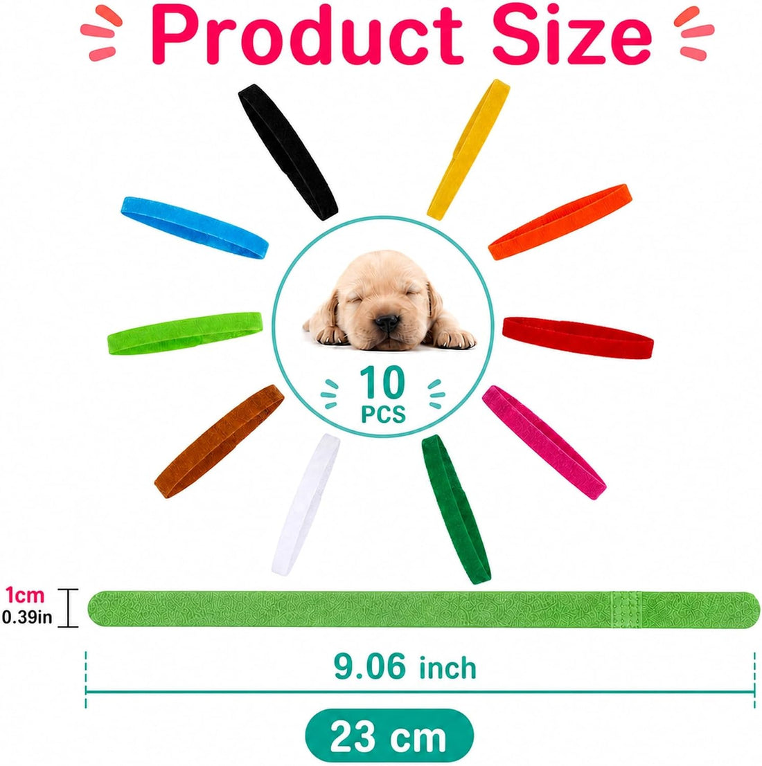 10 PCS Puppy Whelping Collars Set