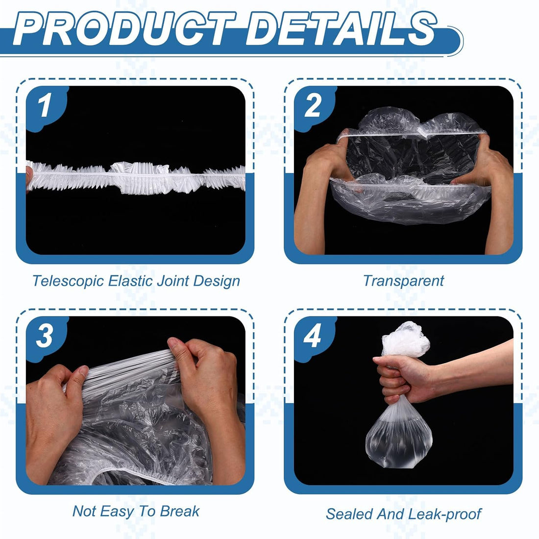 Disposable Bird Cage Liners, Clear Plastic Liners 15x10In 100Pcs