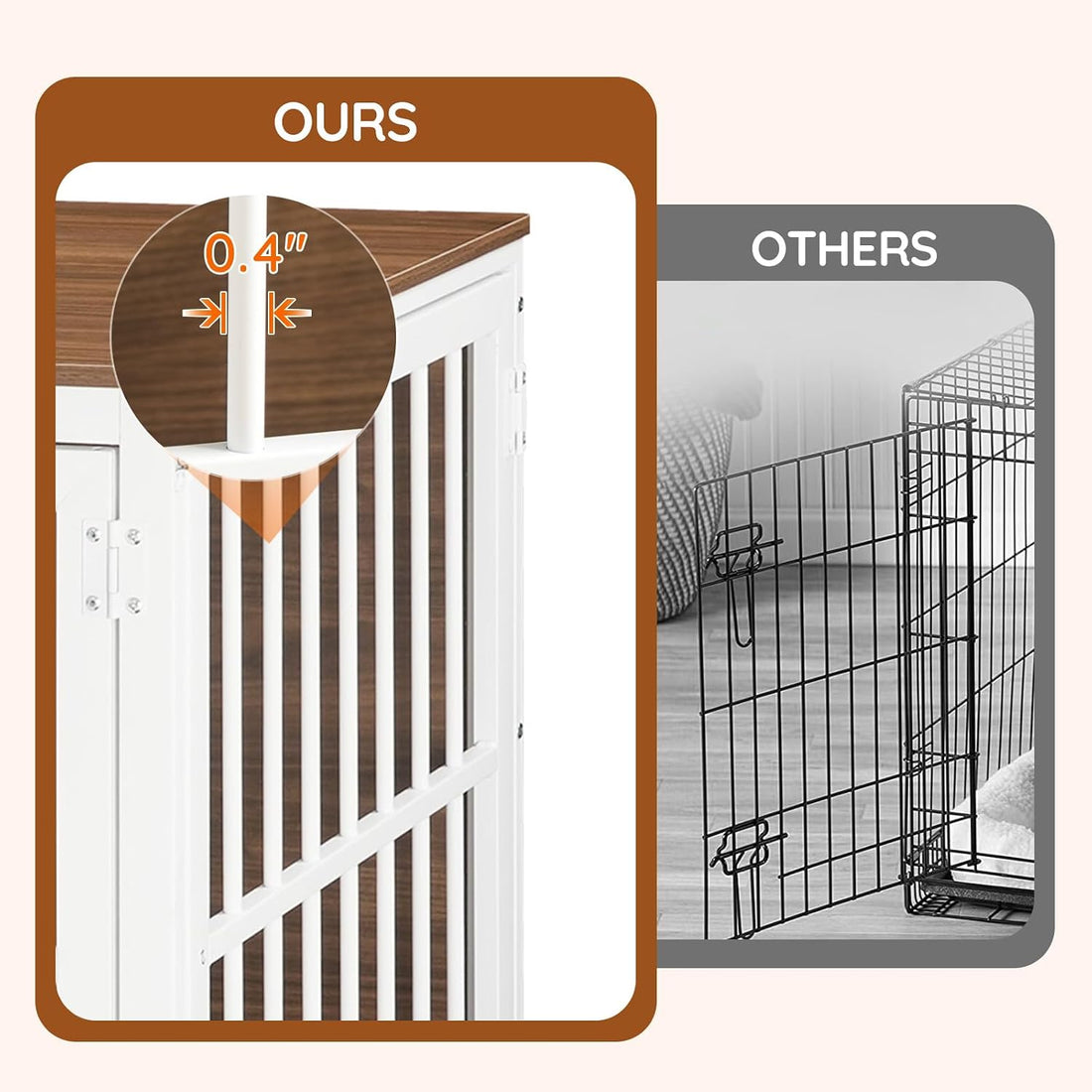 HOOBRO Heavy Duty Dog Crate Furniture