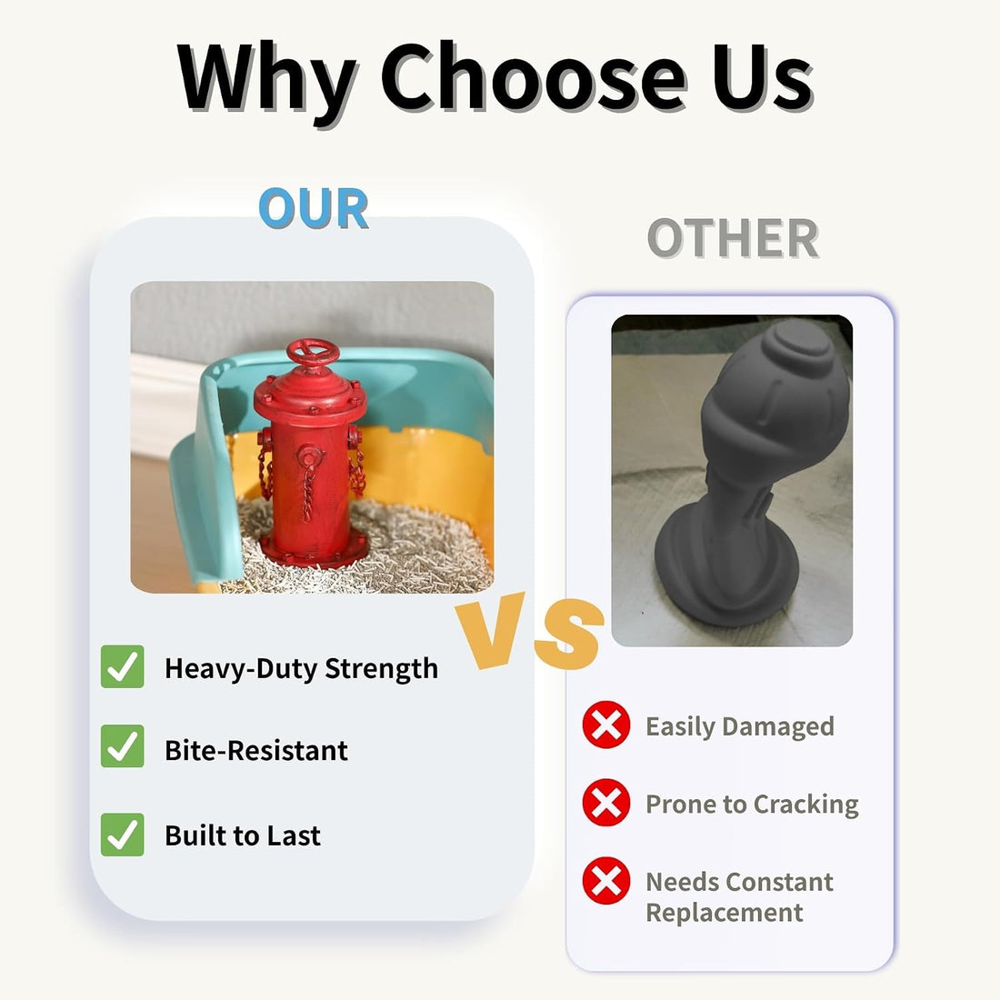Metal Fire Hydrant for Dogs to Pee On 7.7" for Indoor Training