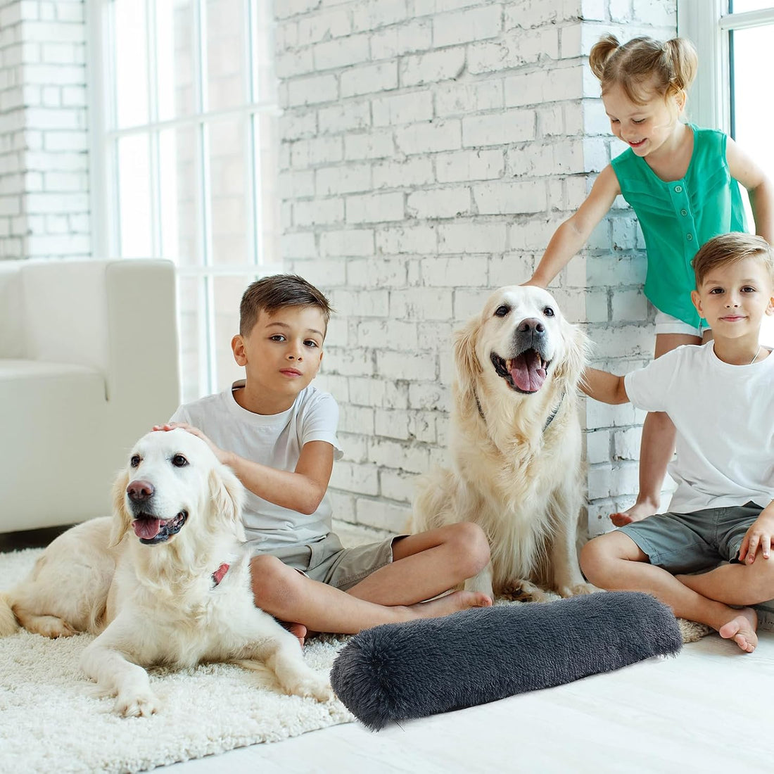 HOMBYS 25" Dog Pillow for Large & Medium Dogs