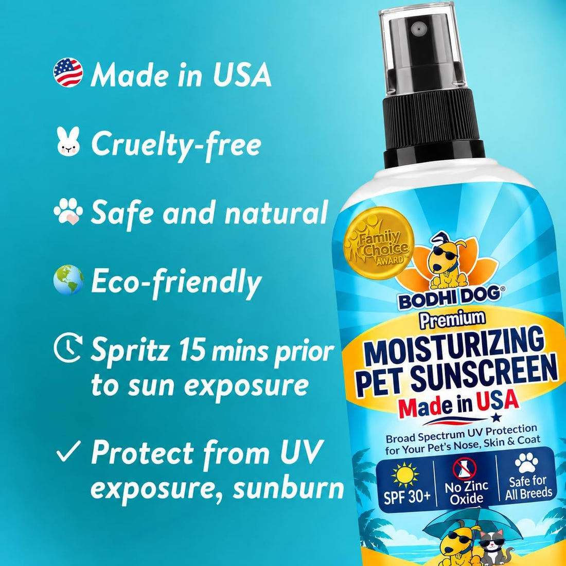 Bodhi Dog Sunscreen Moisturizing Pet Sun Spray - Safe for Dogs