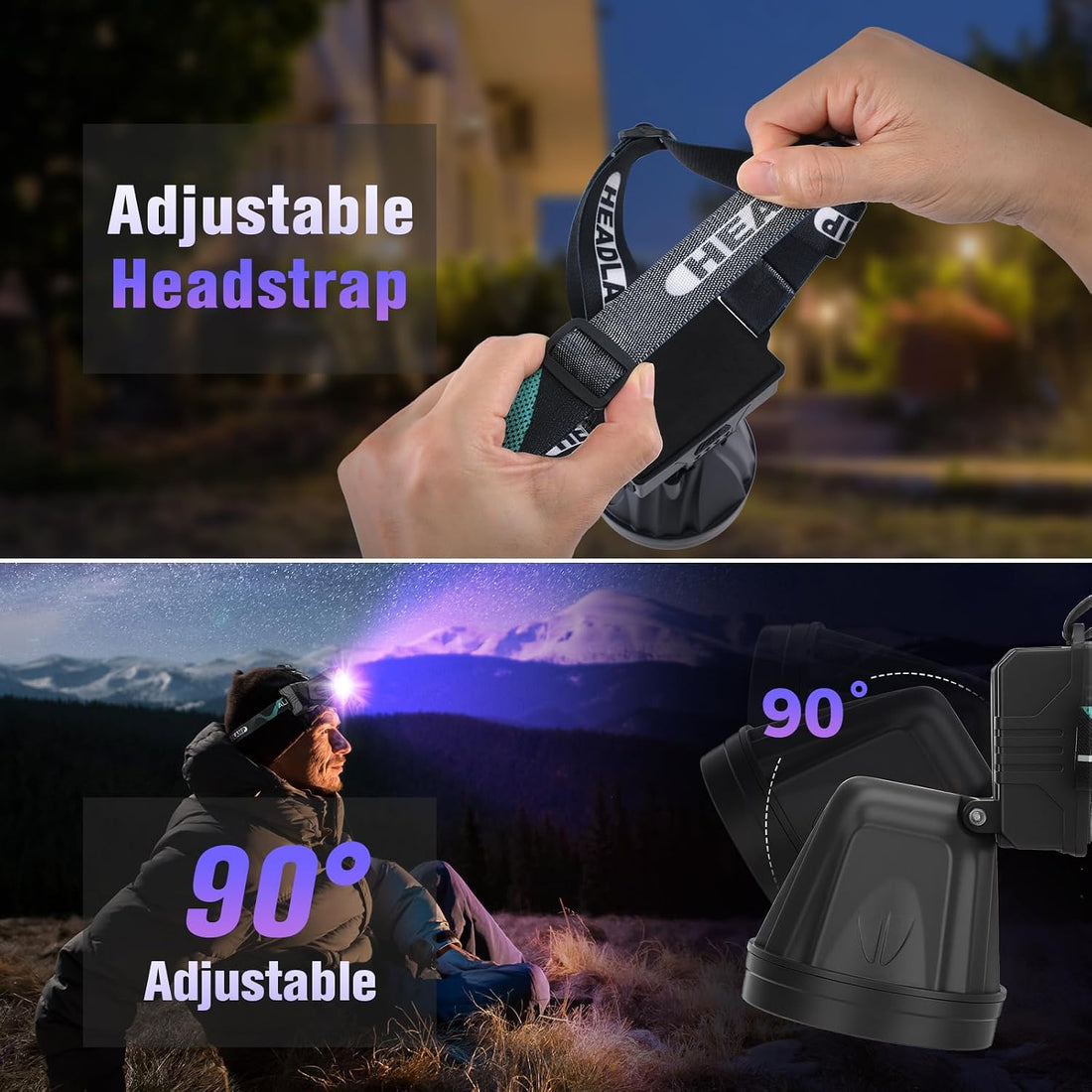 LUMENSHOOTER H1 Rechargeable UV Headlamp