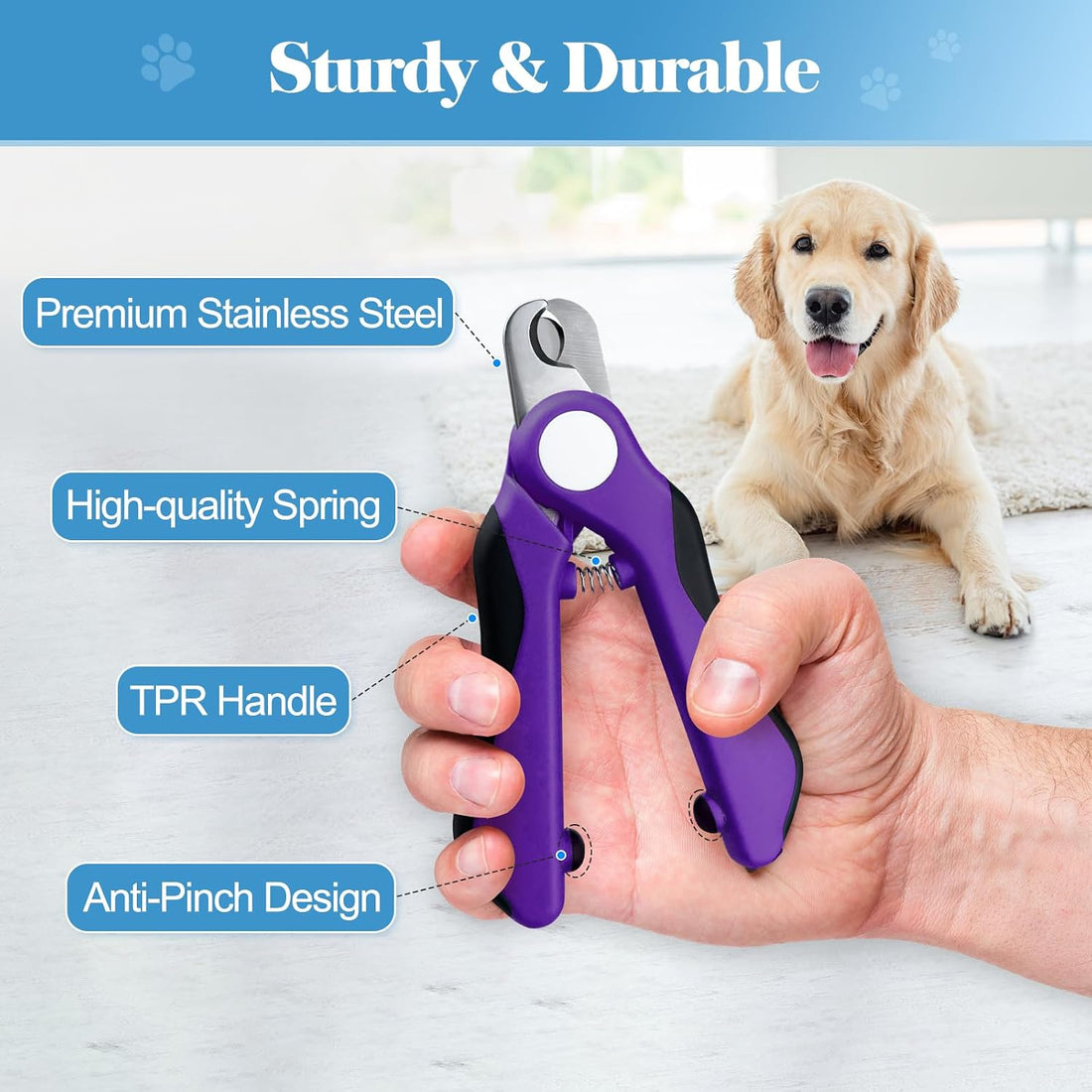 Swihauk Heavy Duty Dog Nail Clippers and Trimmers
