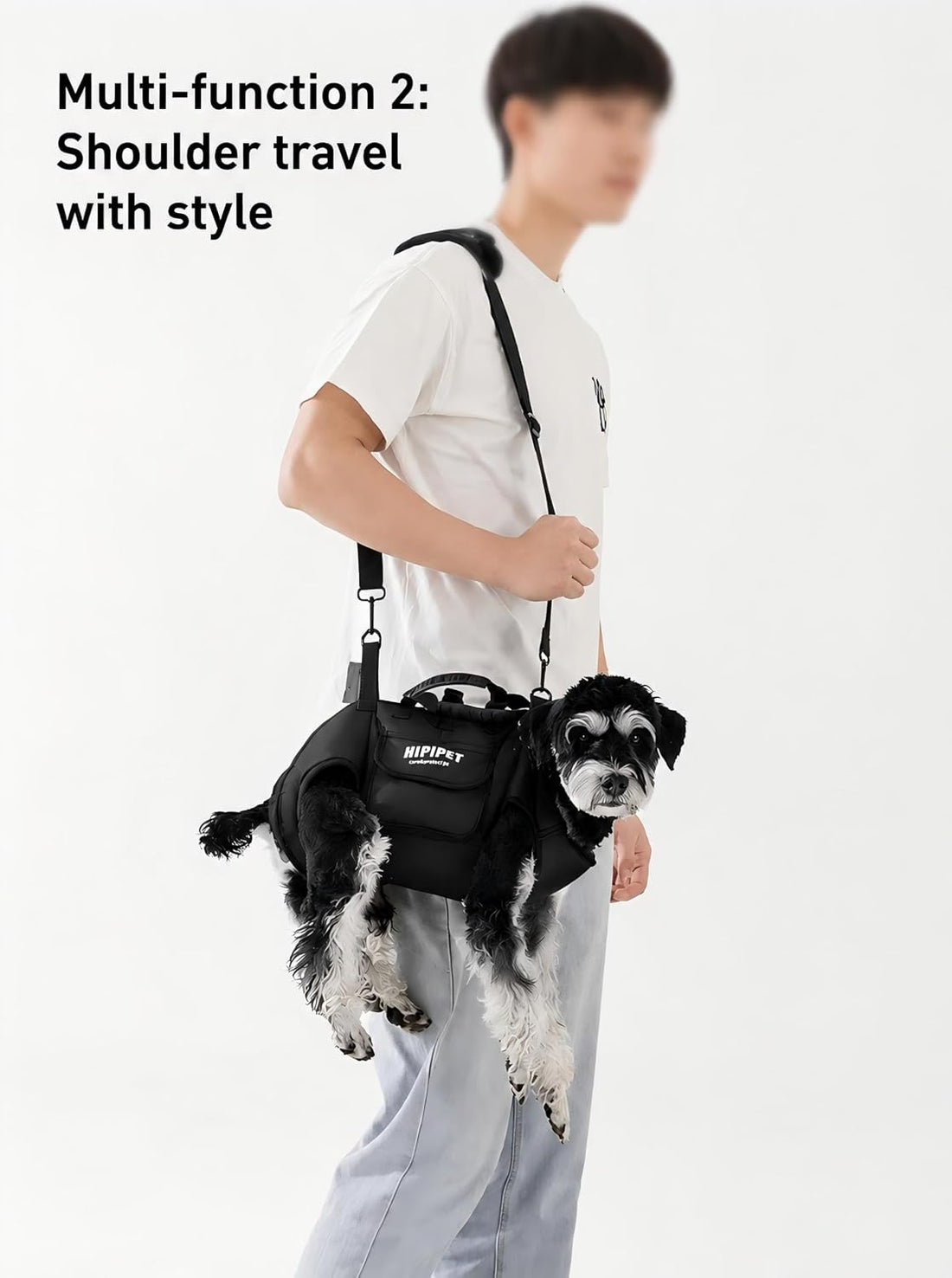 Dog Lift Assist Sling, Multifunctional Pet Leash Harness Backpack
