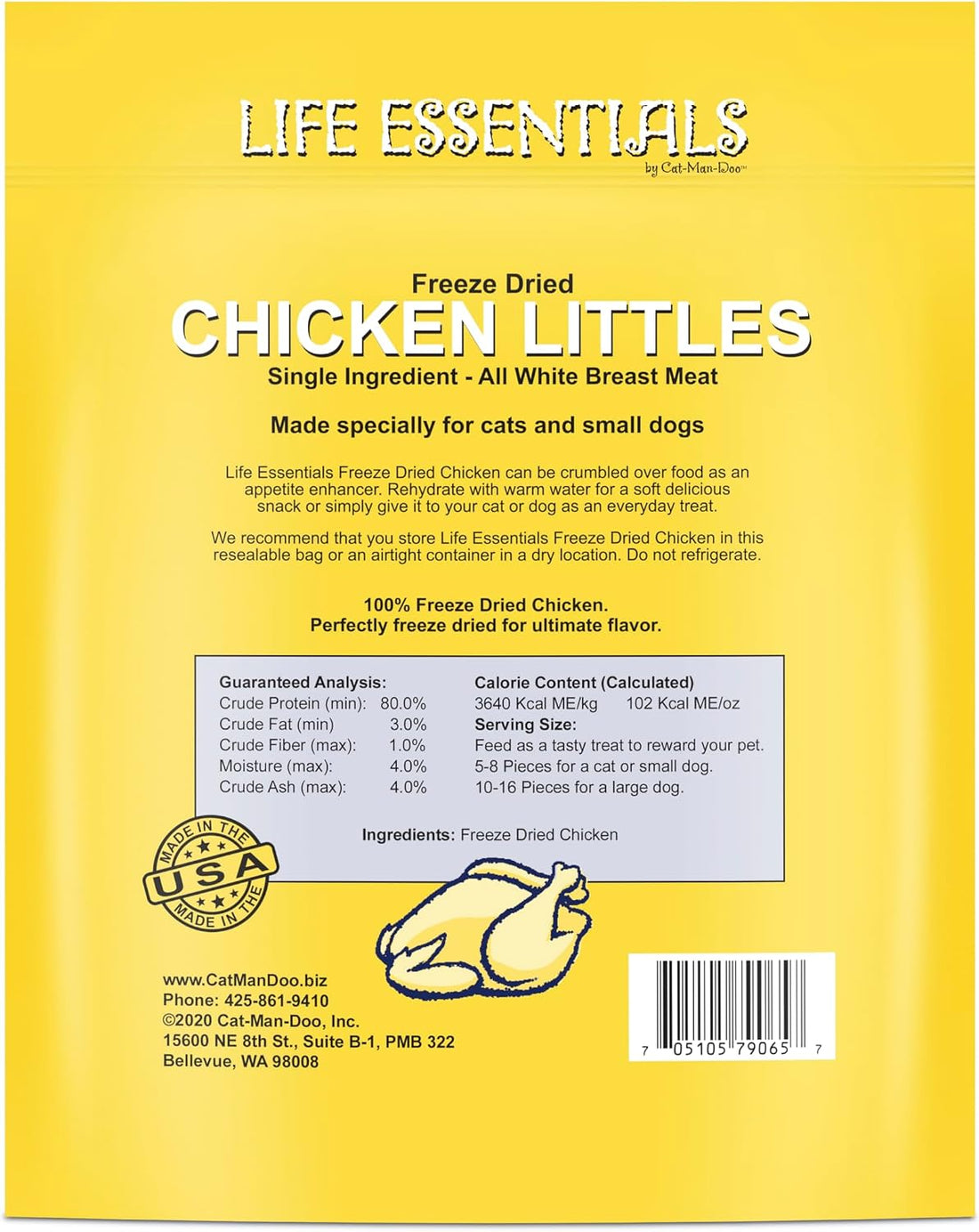 Life Essentials by Cat-Man-Doo | Chicken Littles - 5oz Bag