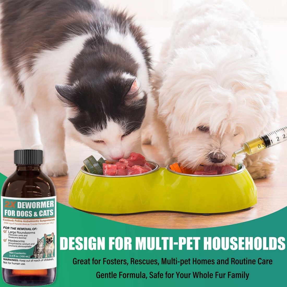 Liquid Dewormer 2X for Dogs & Cats