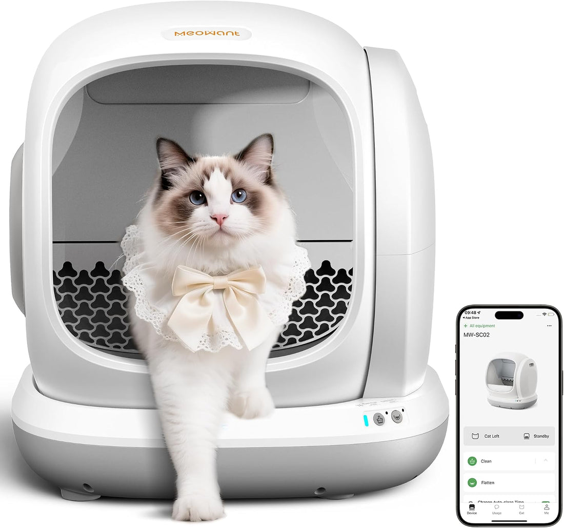 Meowant 75L Extra Large Automatic Litter Box Self Cleaning