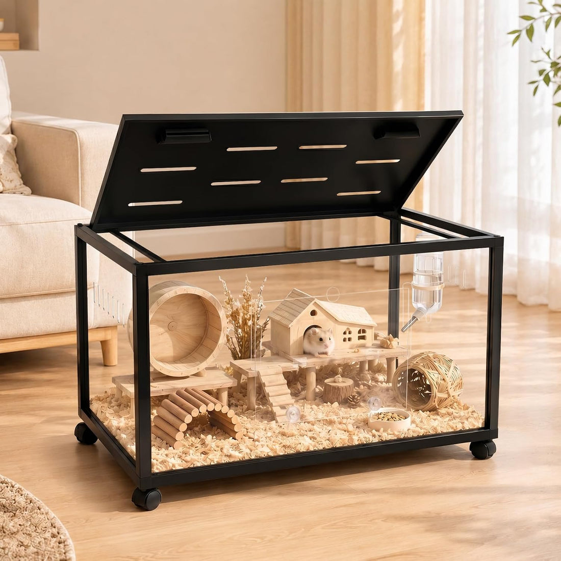 Large Acrylic Metal Hamster Cage 3.0