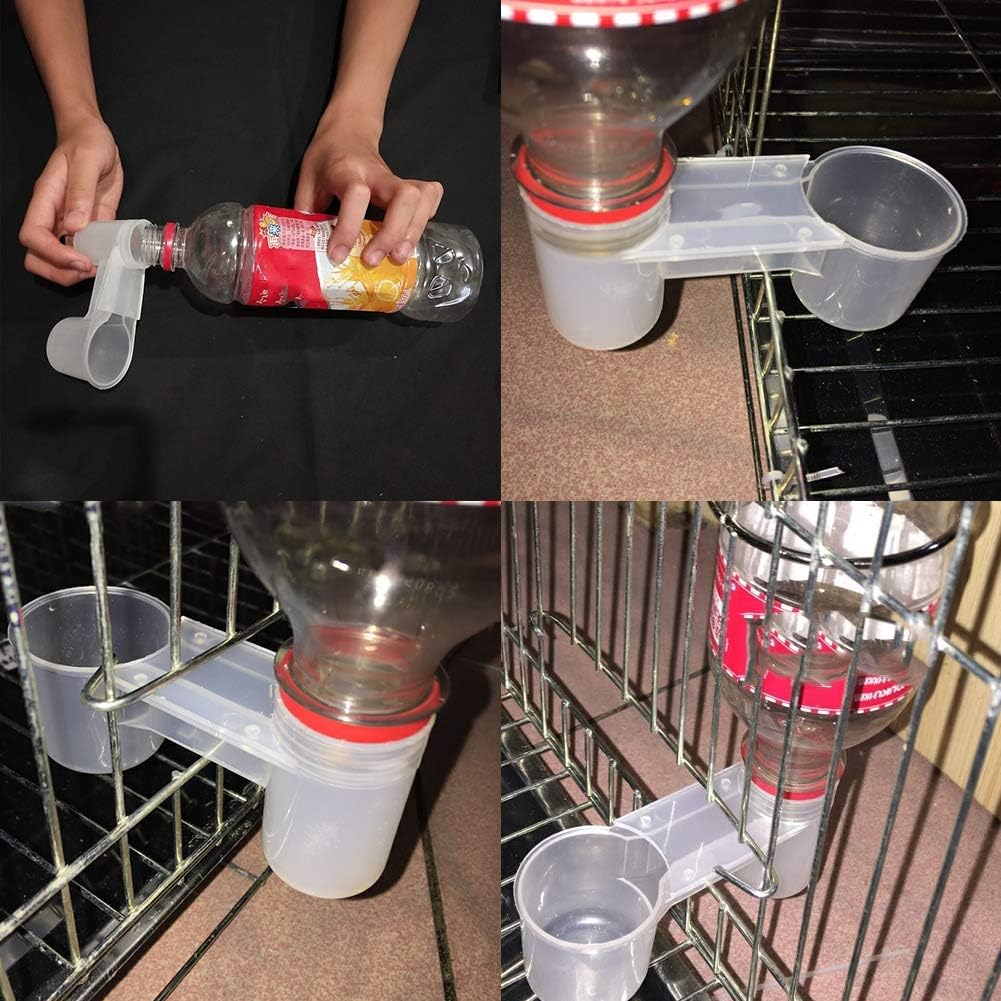 Automatic Bird Drinker Cups 12pcs Pigeon Water Bottle Feeder for Cage