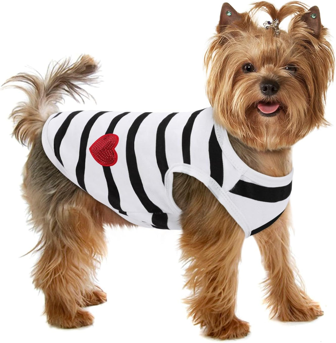Dog Shirts for Medium Dogs, Striped T-Shirt Dog Tank Top