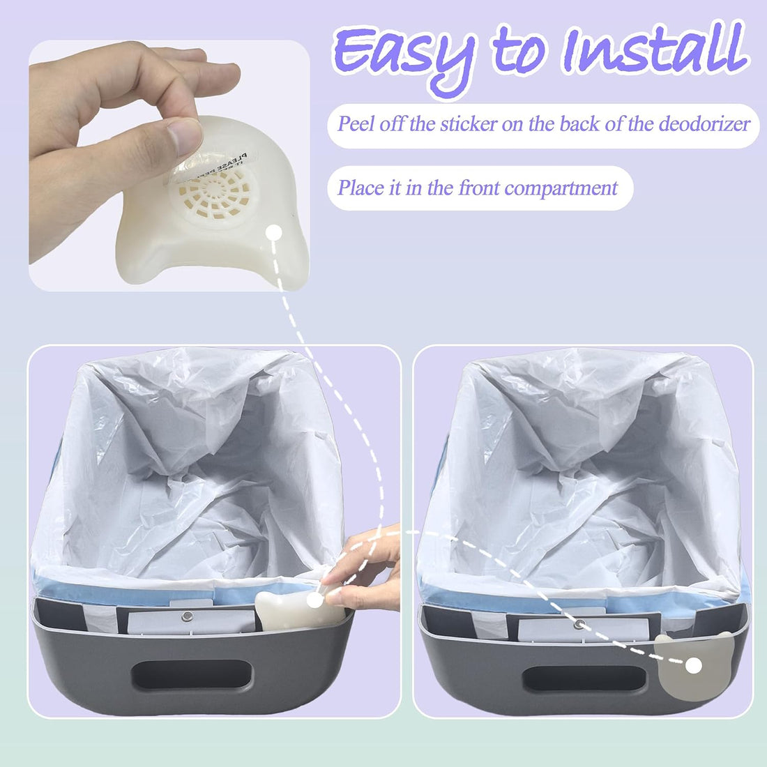 NewKe 4 Pack Deodorizer for Cumrige Self Cleaning Litter Box